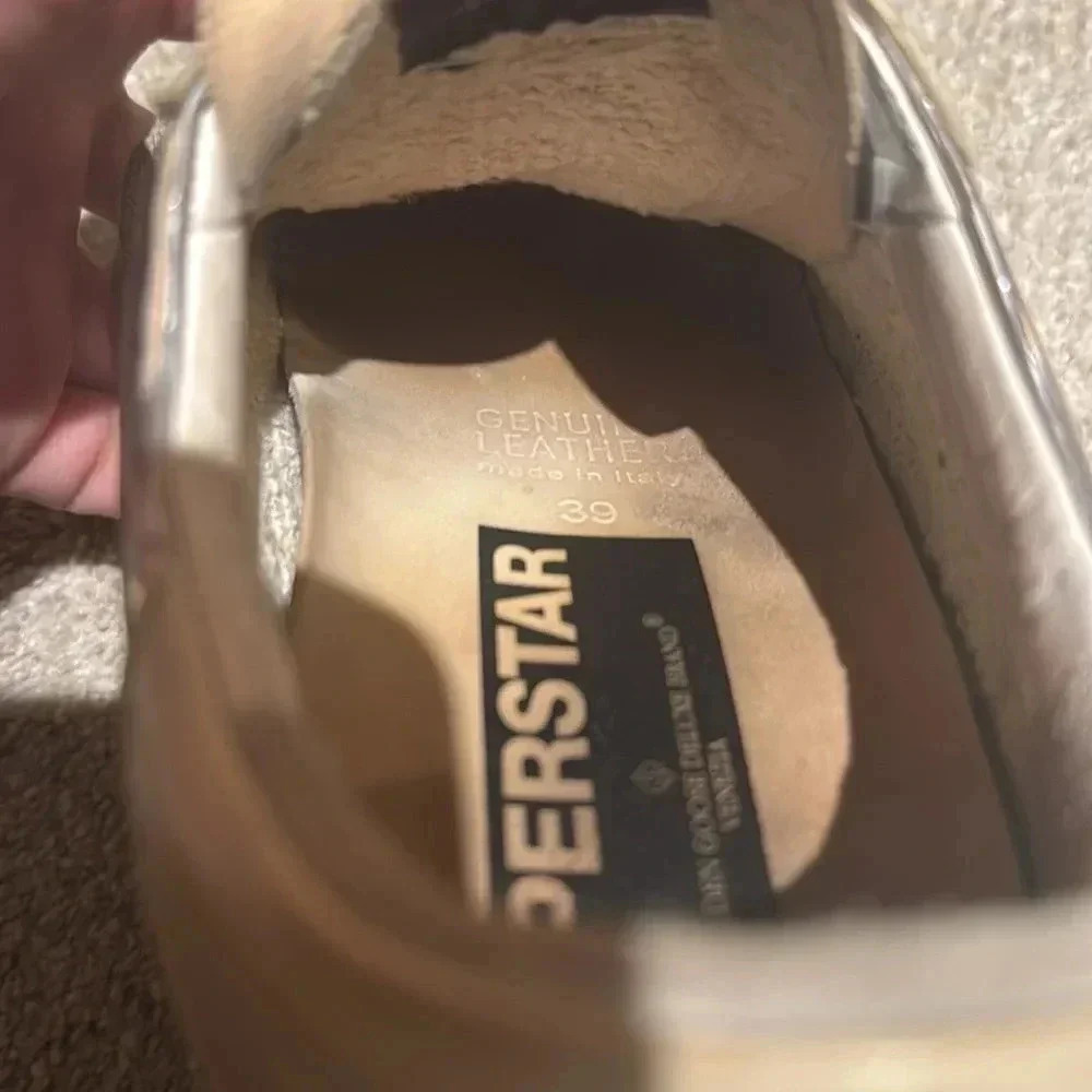 Rose Gold Metallic Golden Goose Sneakers size 8 - Picture 7 of 7